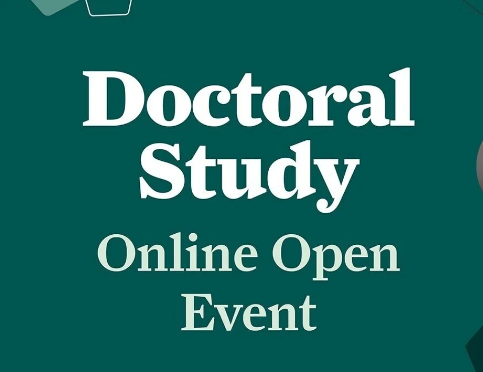 Doctoral Online Open Event Banner