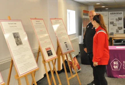 Lincoln Bishop Exhibition and guests