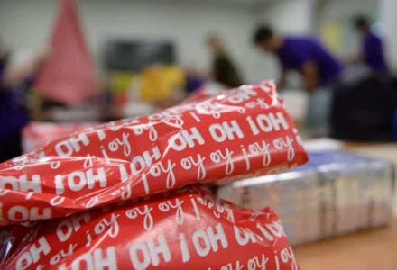 Christmas wrapping