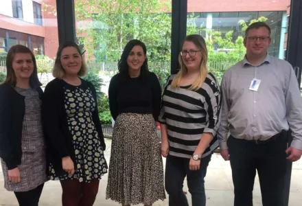 Hannah and PGCE researchers TEAN resize news 2