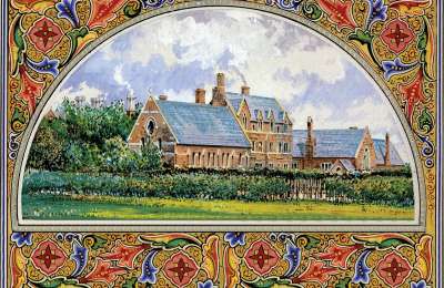 Minature painting of College 1884