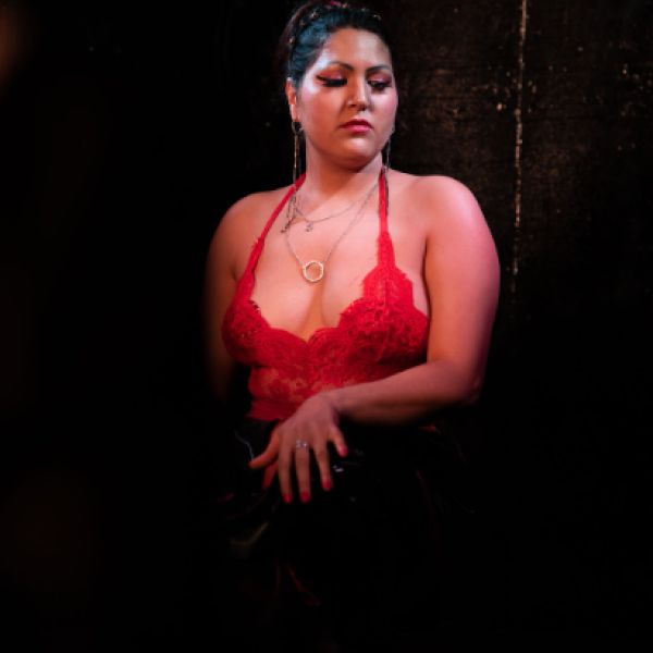 Press photo of April for the Impurity event.