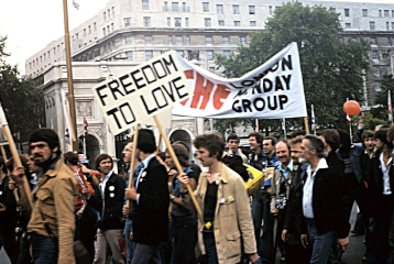 People marching for homosexual rites