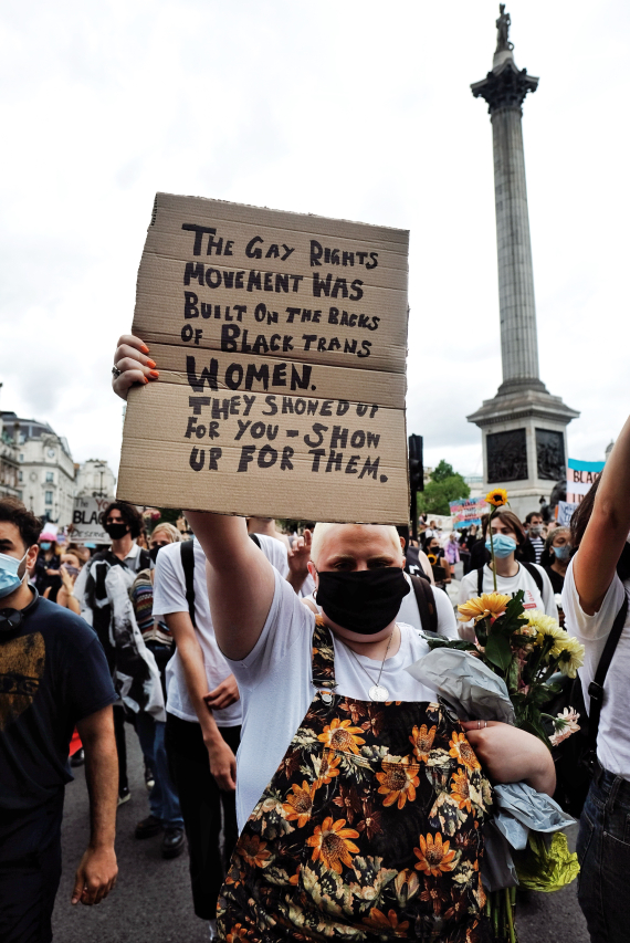 Taken at the 2020 Black Trans Lives Matter march.