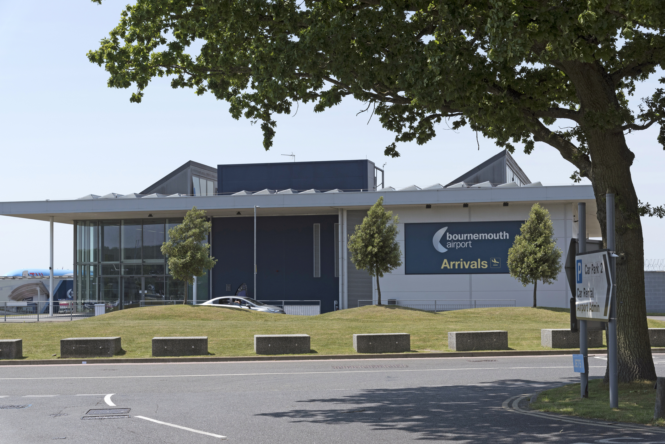 Entrance outside Bournemouth Airport