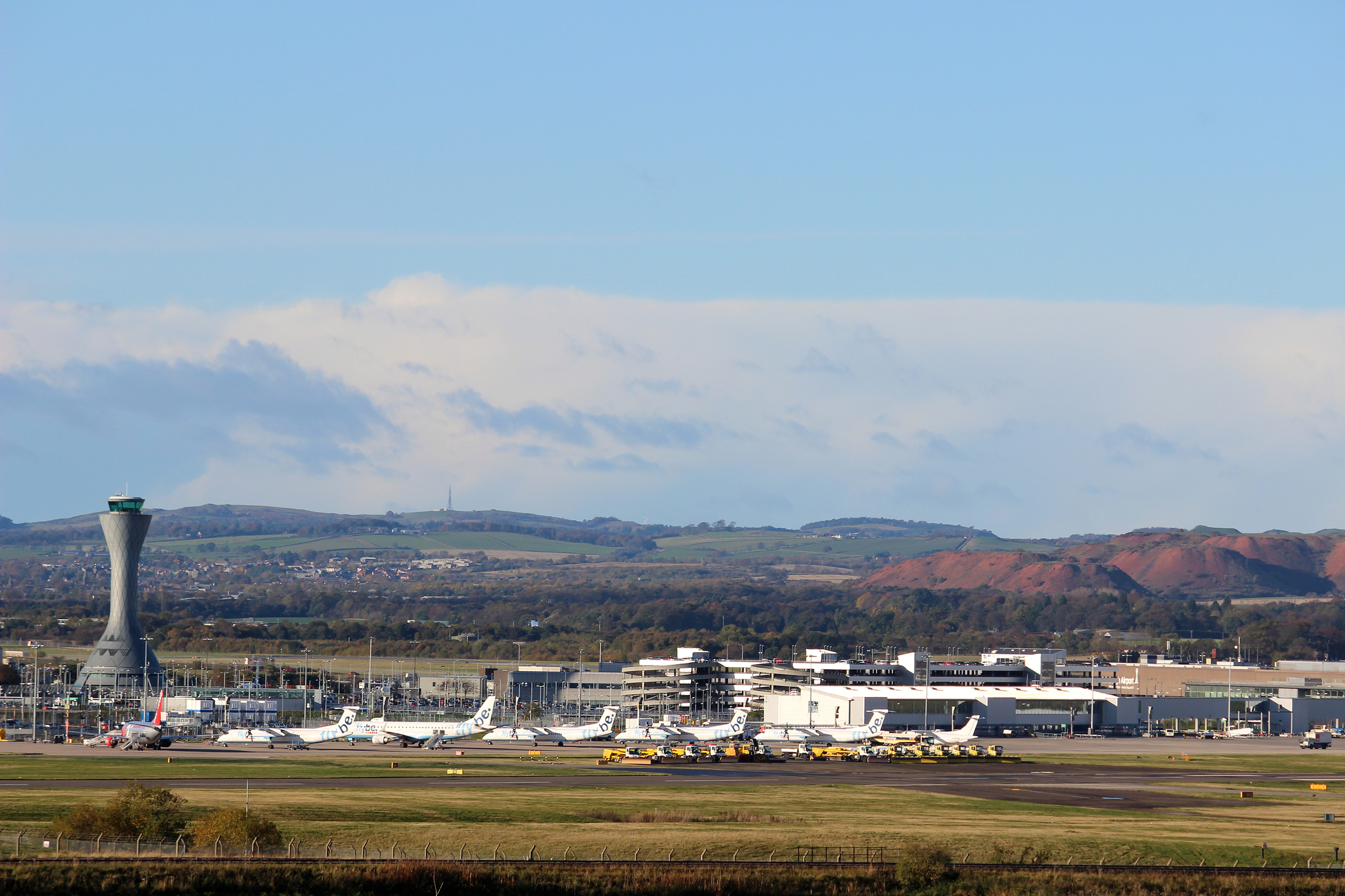 Planes at Edinburgh Airport