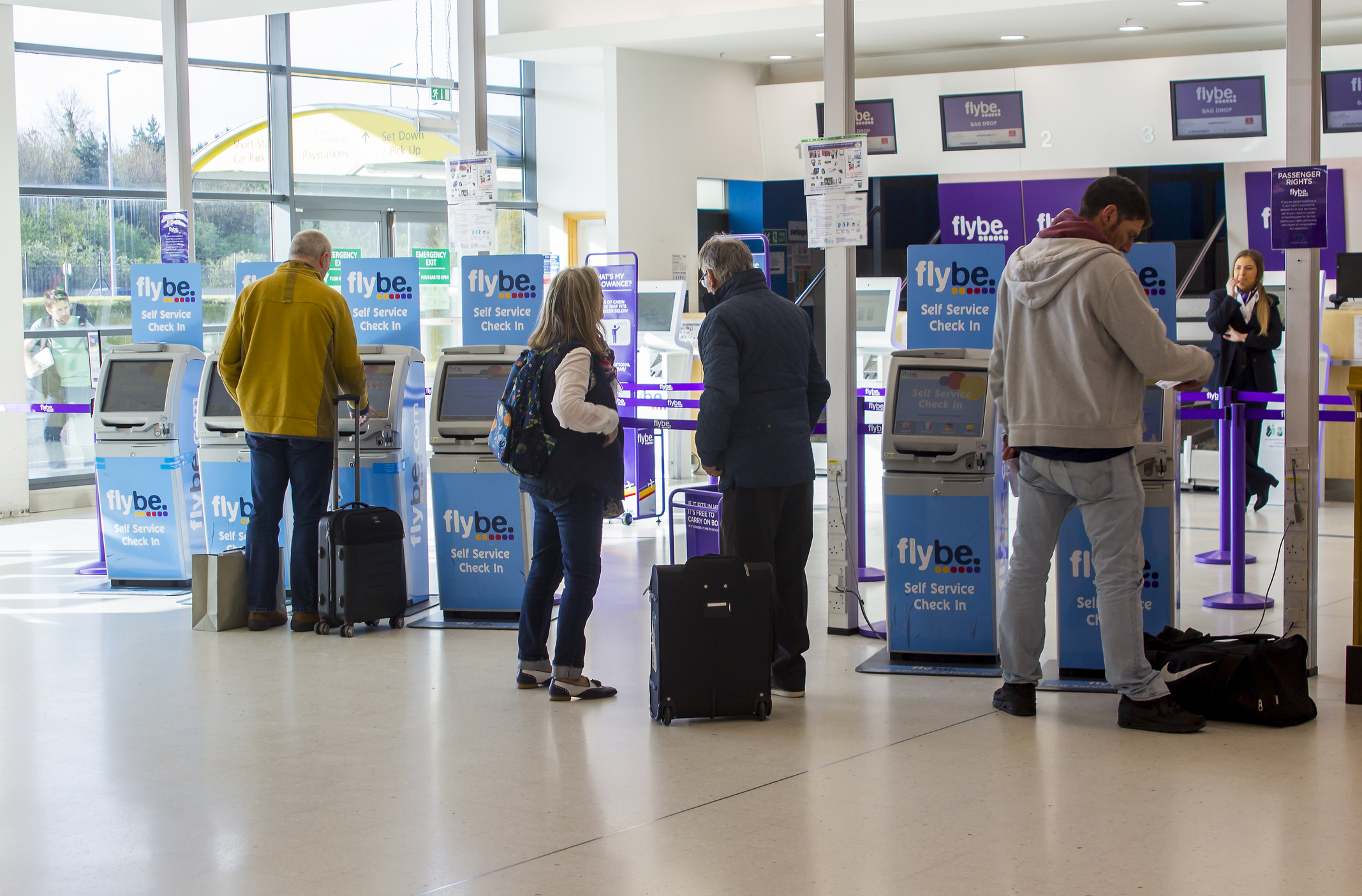 George Best Belfast City Airport departure terminal