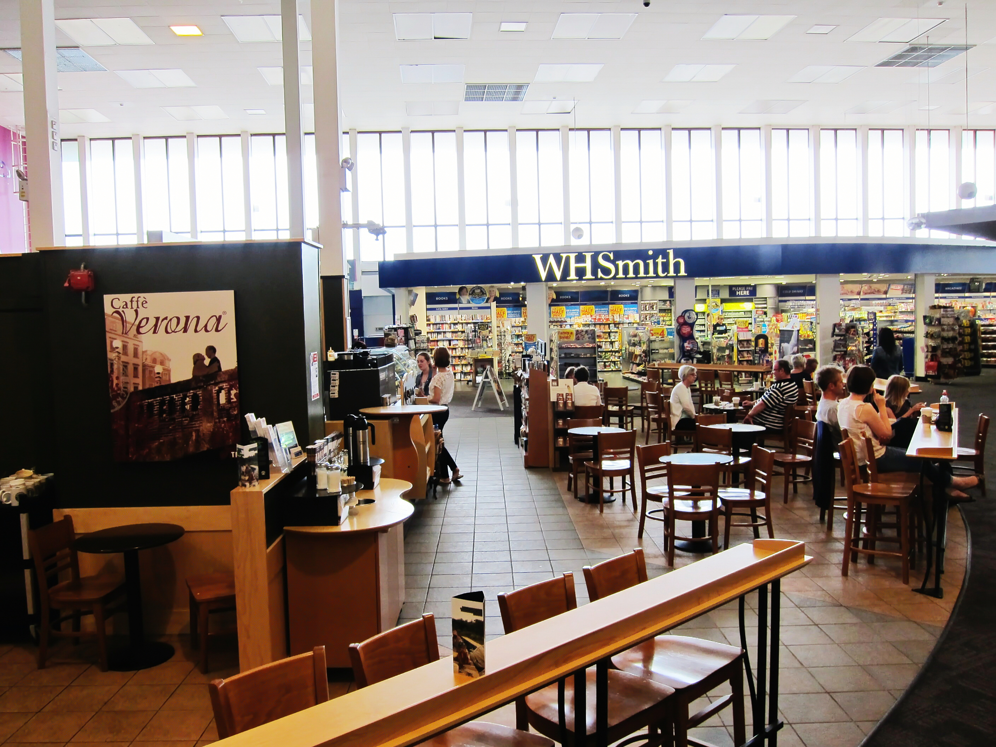Glasgow Prestwick Airport inside departure terminal area