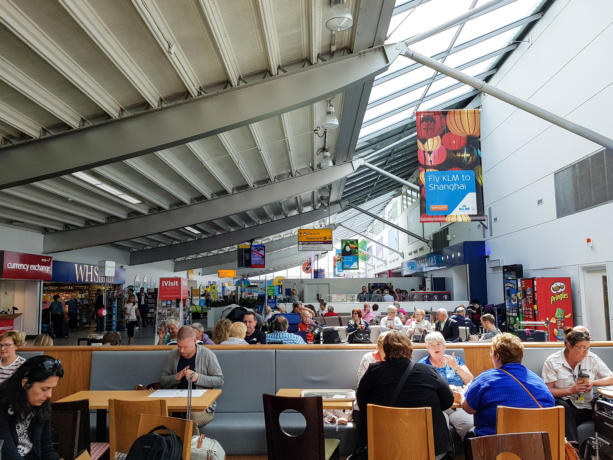 Southampton Airport inside departure terminal