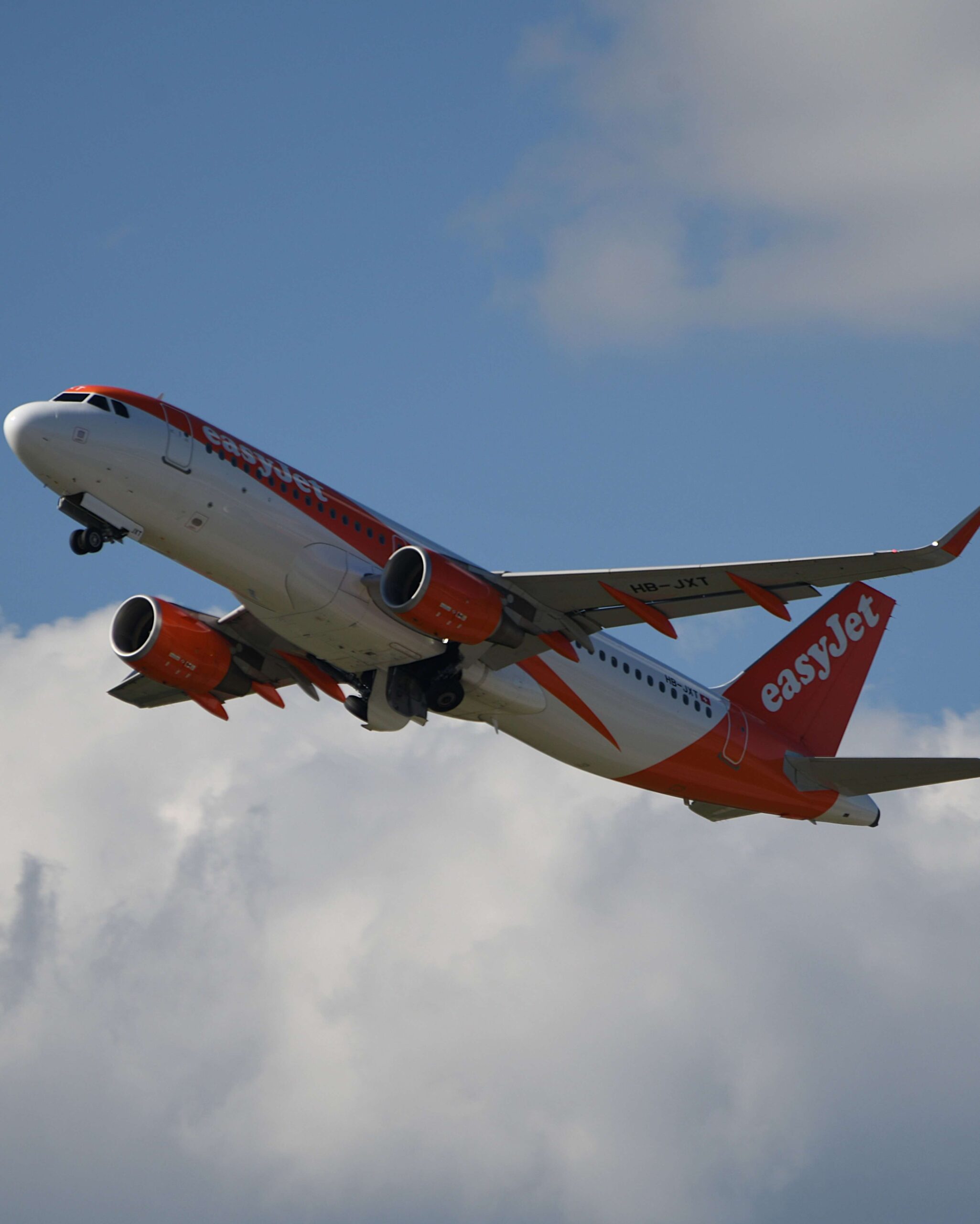 easyjet in the clouds