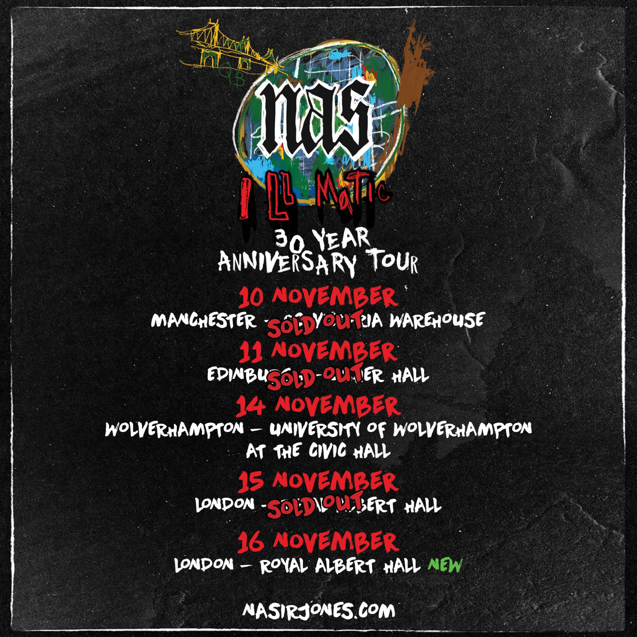 Nas Announces Second London Date For Illmatic 30th Anniversary UK Tour