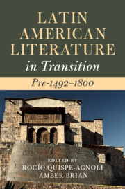 Cover of 'Latin American Literature in Transition Pre-1492-1800'