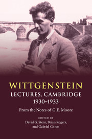 Cover of 'Wittgenstein: Lectures, Cambridge 1930–1933'