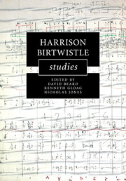 Cover of 'Harrison Birtwistle Studies'