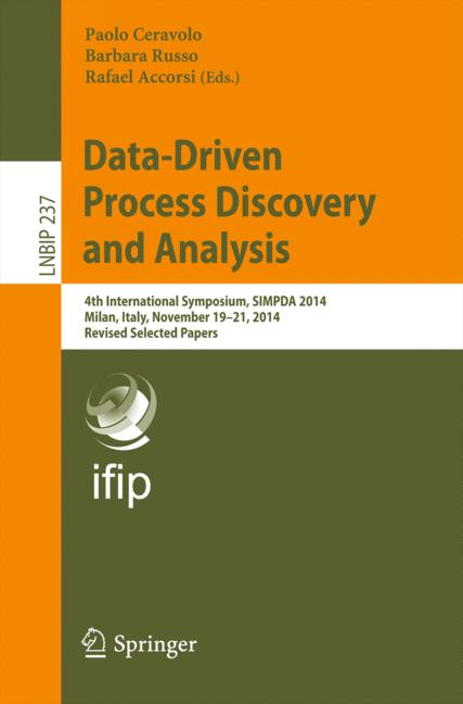 Cover of 'Data-Driven Process Discovery and Analysis'