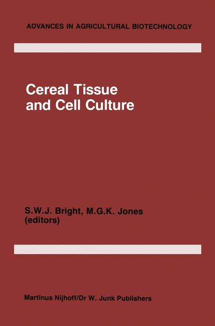 Cover of 'Cereal Tissue and Cell Culture'