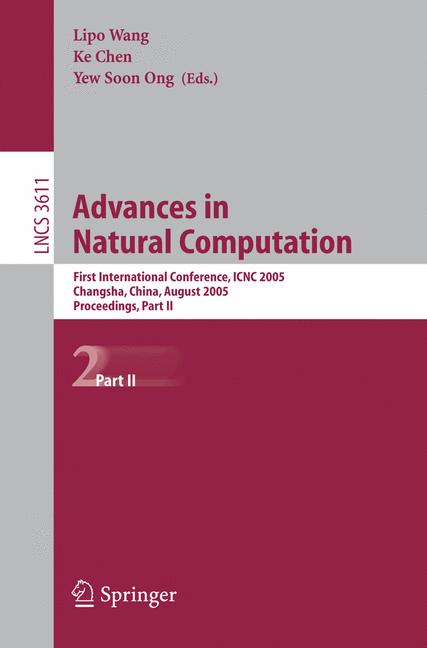 Cover of 'Advances in Natural Computation'
