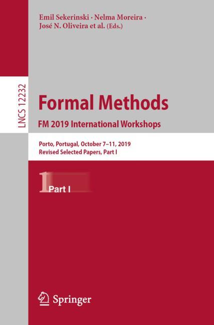 Cover of 'Formal Methods. FM 2019 International Workshops'