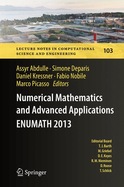 Cover of 'Numerical Mathematics and Advanced Applications - ENUMATH 2013'