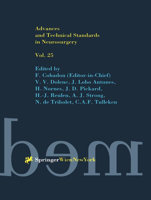 Cover of 'Advances and Technical Standards in Neurosurgery'