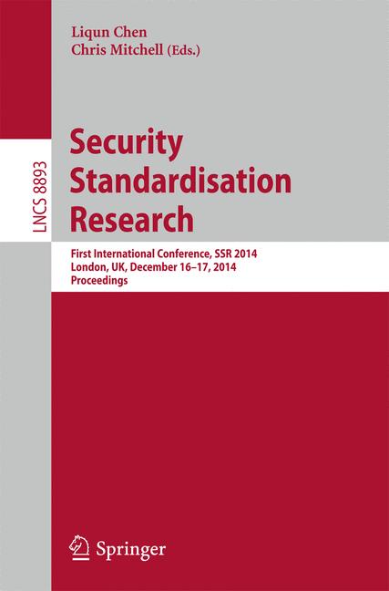 Cover of 'Security Standardisation Research'