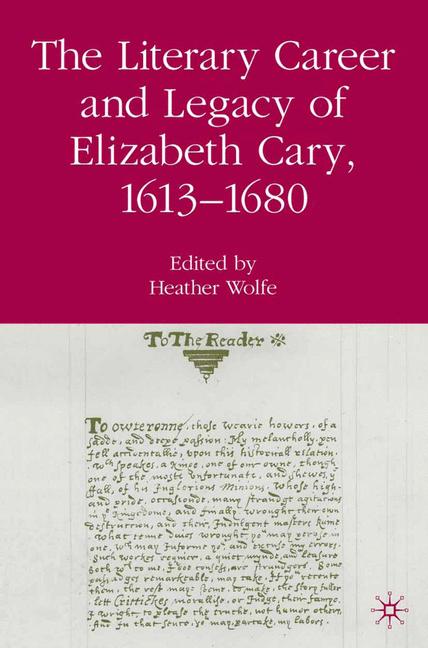 Cover of 'The Literary Career and Legacy of Elizabeth Cary, 1613–1680'