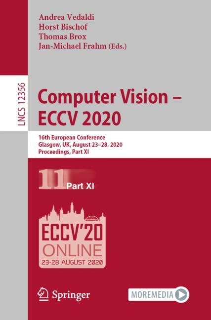 Cover of 'Computer Vision – ECCV 2020'