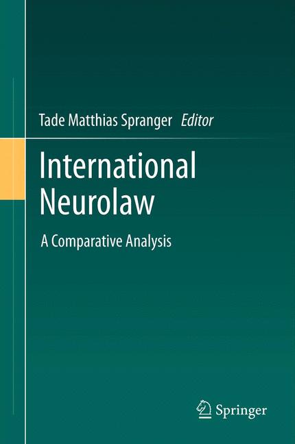 Cover of 'International Neurolaw'