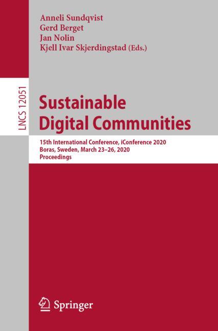 Cover of 'Sustainable Digital Communities'