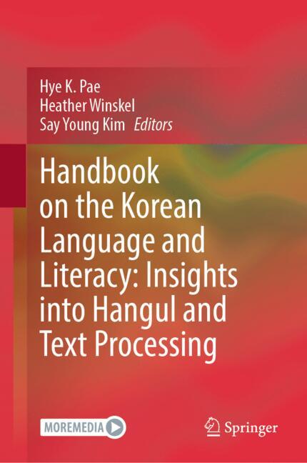 Cover of 'Handbook on the Korean Language and Literacy: Insights into Hangul and Text Processing'