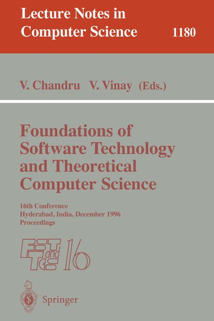 Cover of 'Foundations of Software Technology and Theoretical Computer Science'