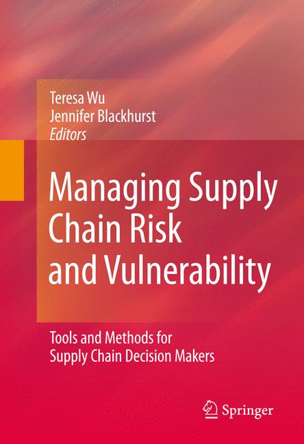 Cover of 'Managing Supply Chain Risk and Vulnerability'