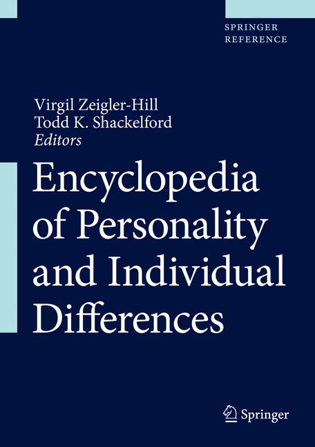 Cover of 'Encyclopedia of Personality and Individual Differences'