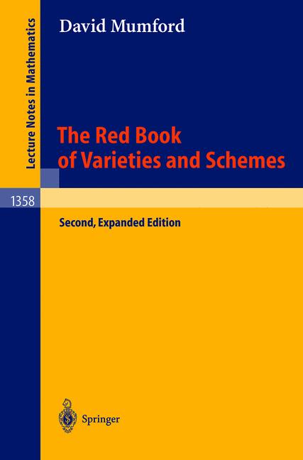 Cover of 'The Red Book of Varieties and Schemes'