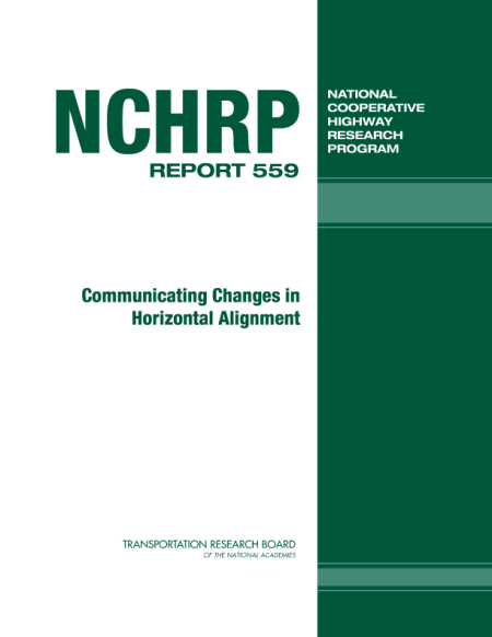 Cover of 'Communicating Changes in Horizontal Alignment'