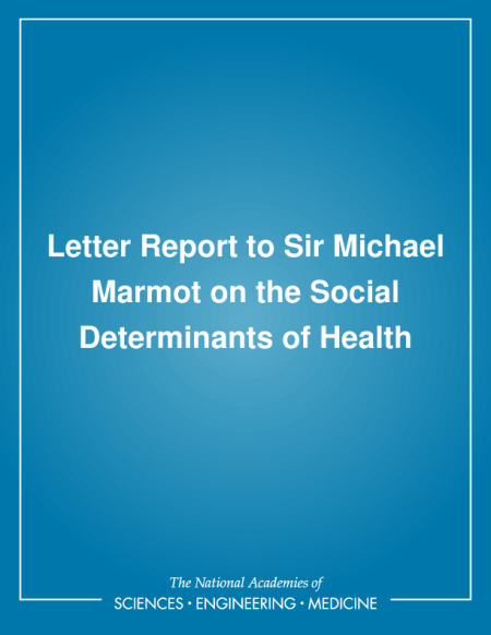 Cover of 'Letter Report to Sir Michael Marmot on the Social Determinants of Health'