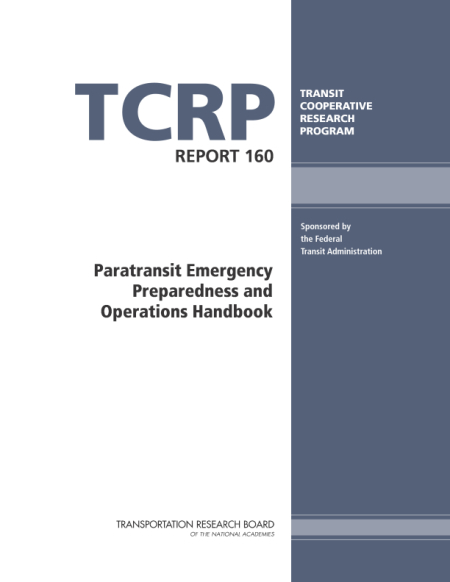 Cover of 'Paratransit Emergency Preparedness and Operations Handbook'
