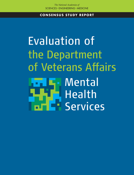 Cover of 'Evaluation of the Department of Veterans Affairs Mental Health Services'