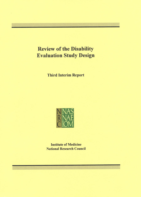 Cover of 'Review of the Disability Evaluation Study Design'