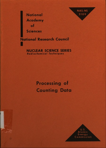 Cover of 'Processing of Counting Data'