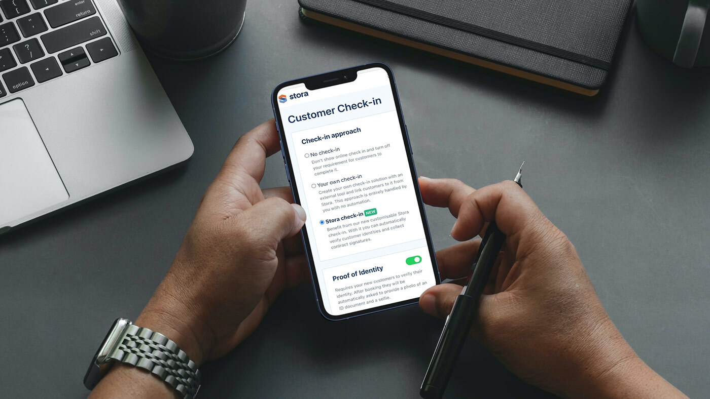 Stora checkin on mobile