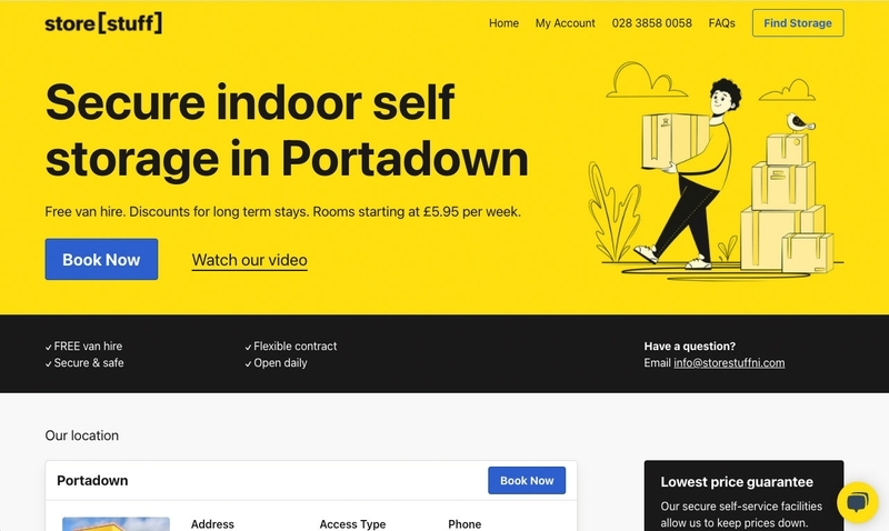 SEO Optimised Self Storage Website