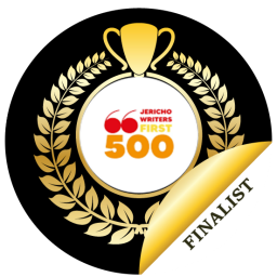 Finalist badge — Jericho Writers First 500, 2024