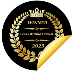 Winner badge — Leeds Writing Festival, 2025