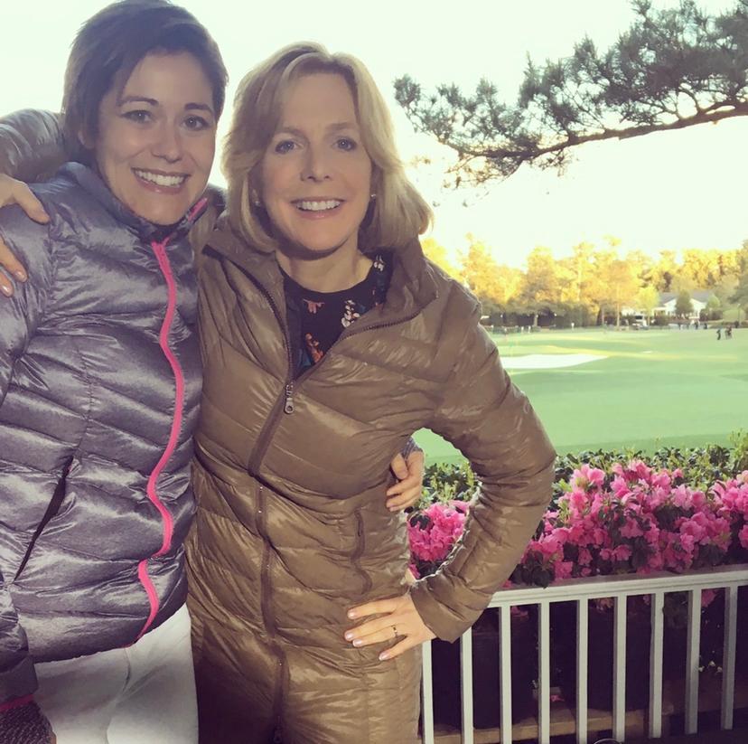 Eilidh Barbour with Hazel at the Masters