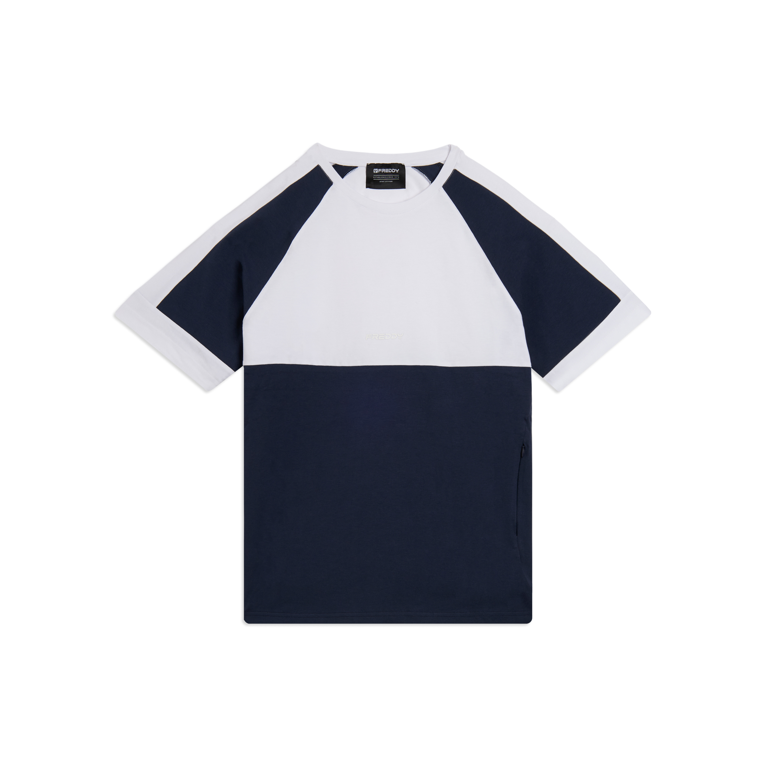 T-shirt con blocchi di colore