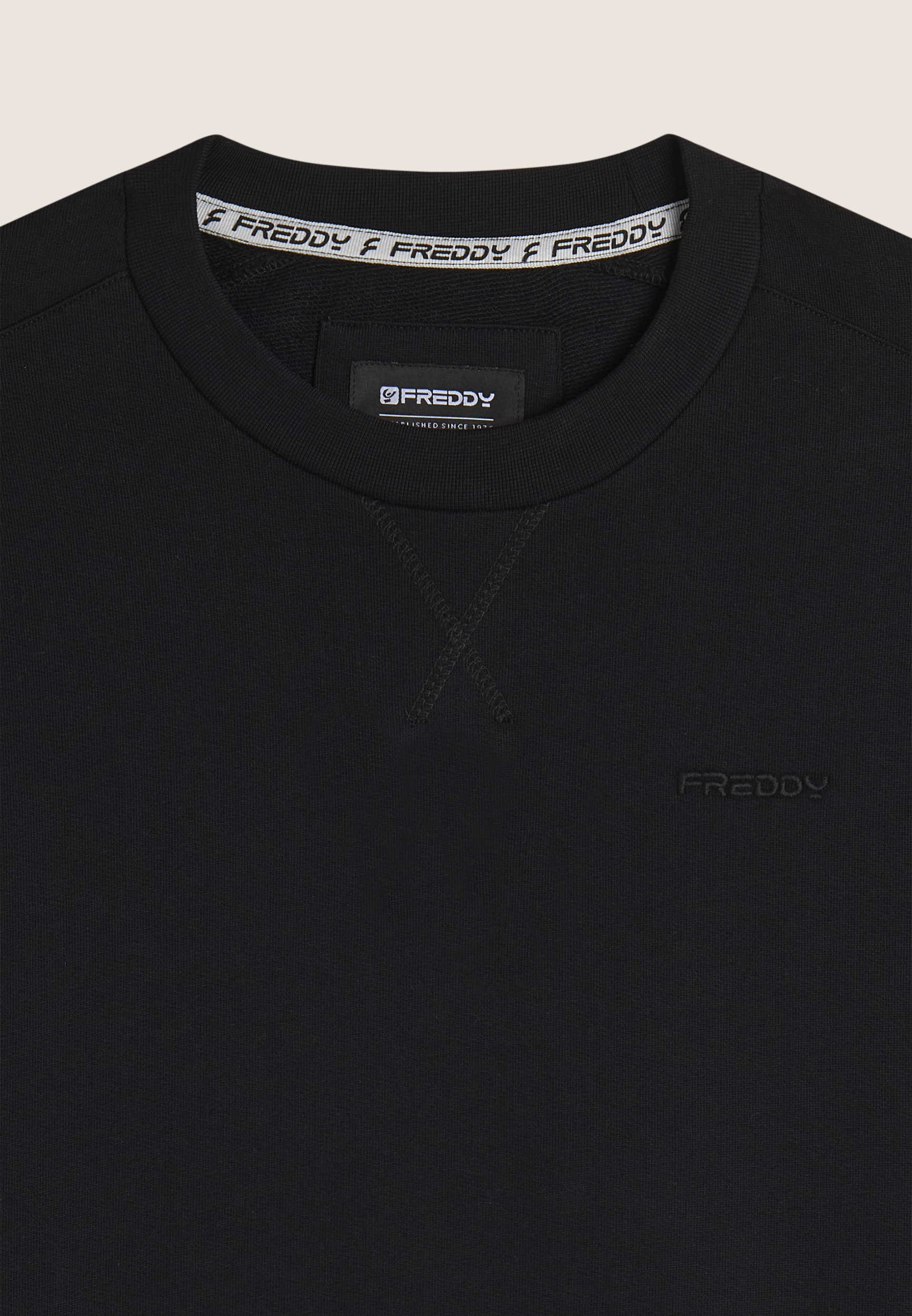 FREDDY Sudadera de hombre Regular Fit de algodón con cuello redondo - Imagen 6 de 12