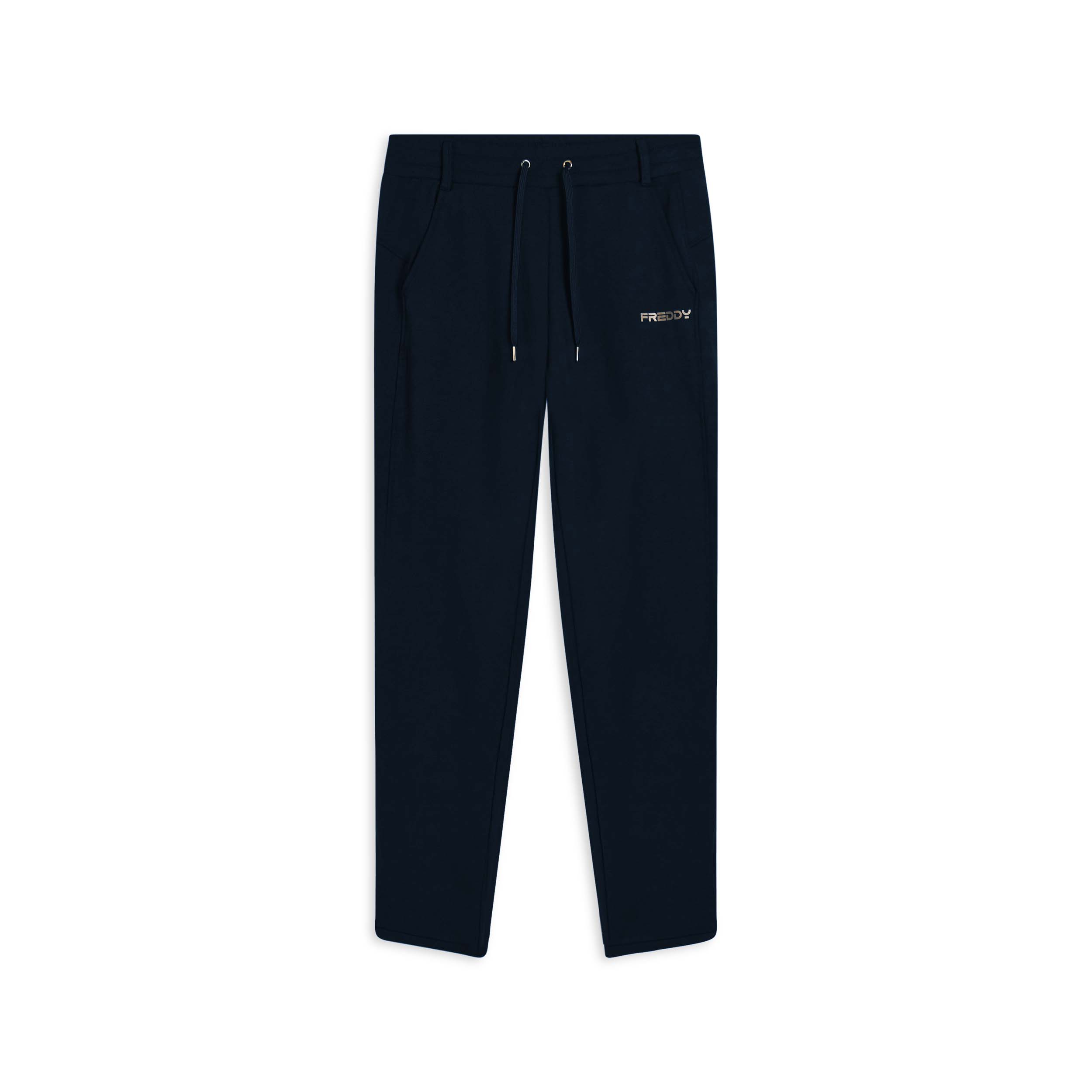 Pantaloni slim fit con spacchi laterali