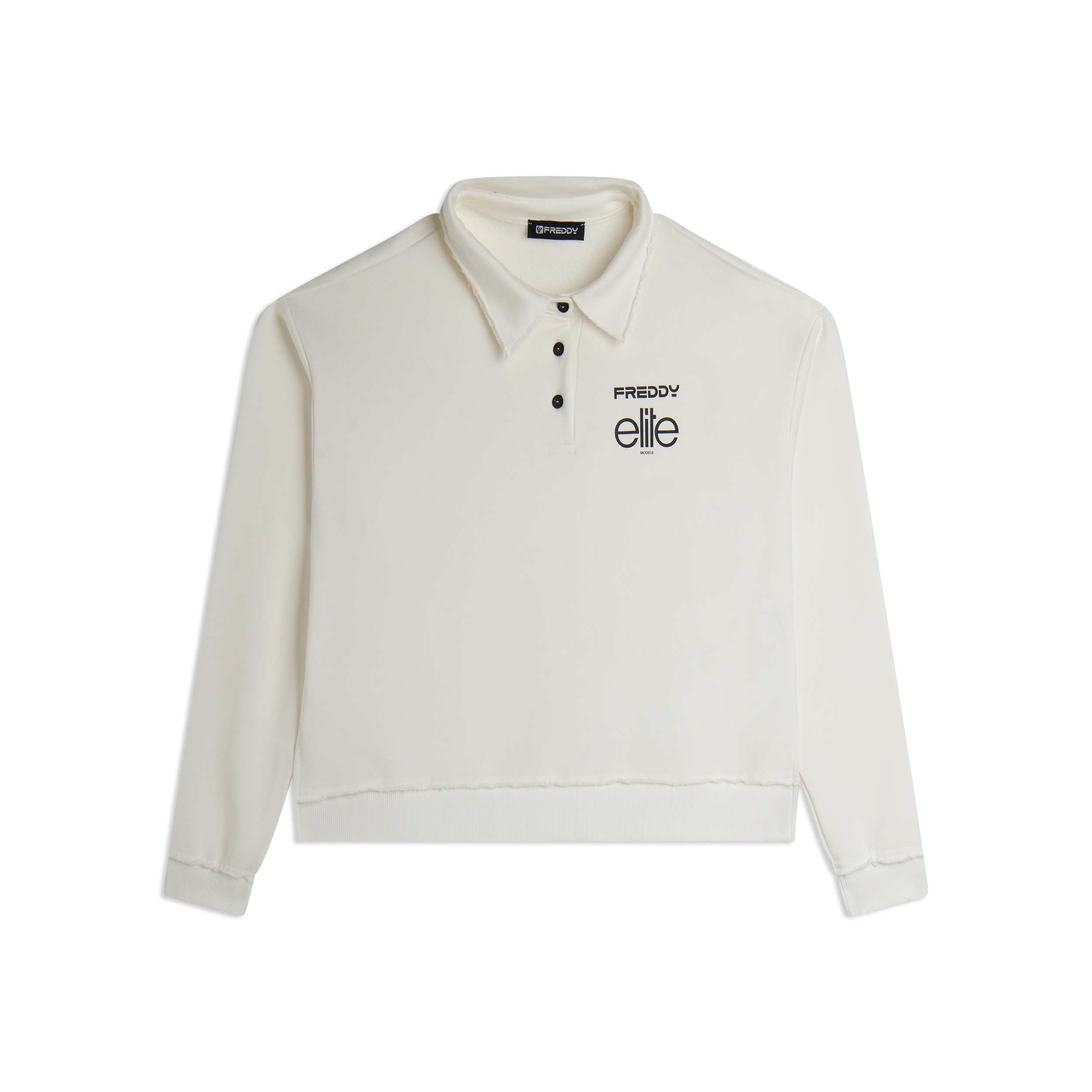 Felpa Cropped Donna con Scollo Polo Freddy x ELITE