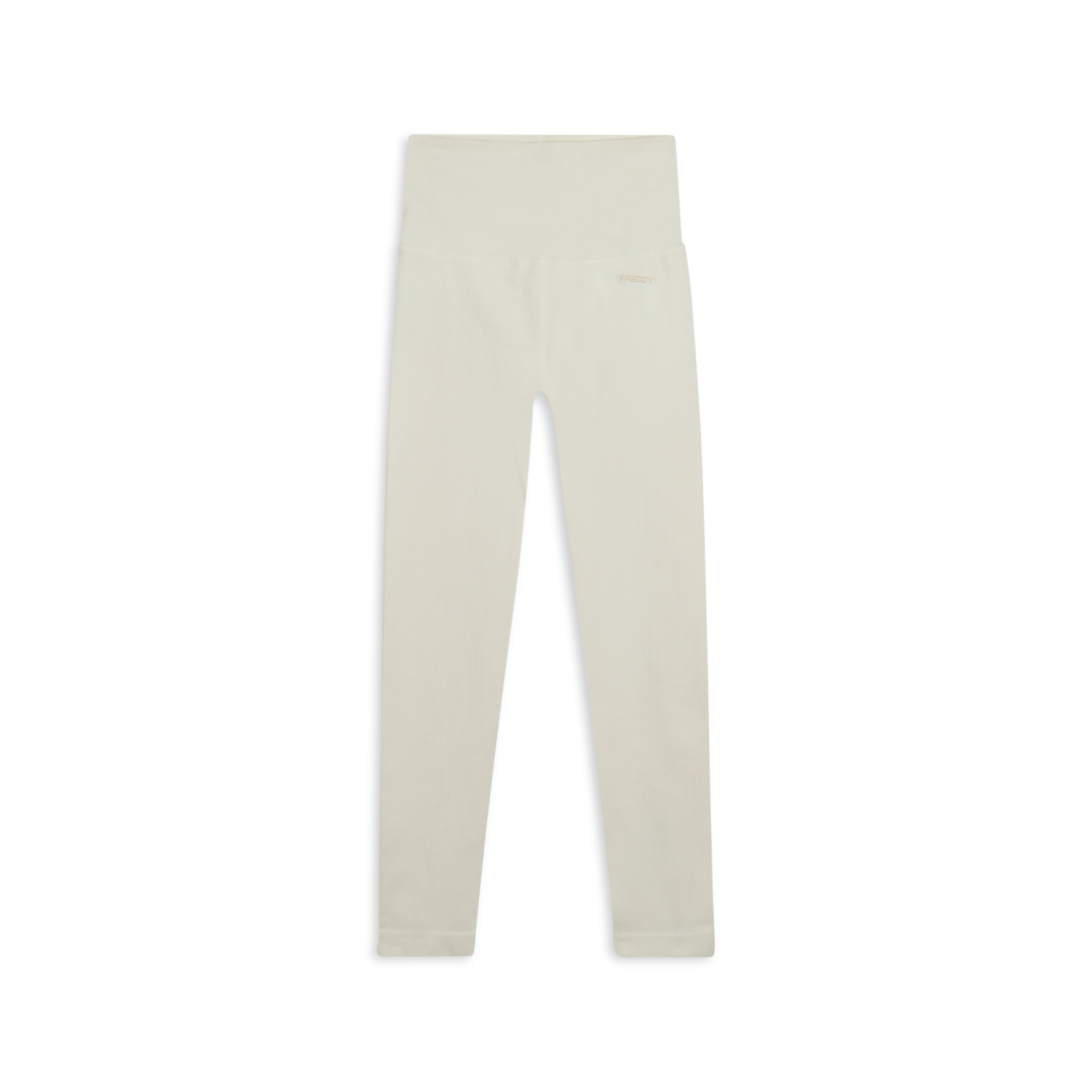 Leggings 7/8 a vita altissima in tessuto seamless a costine